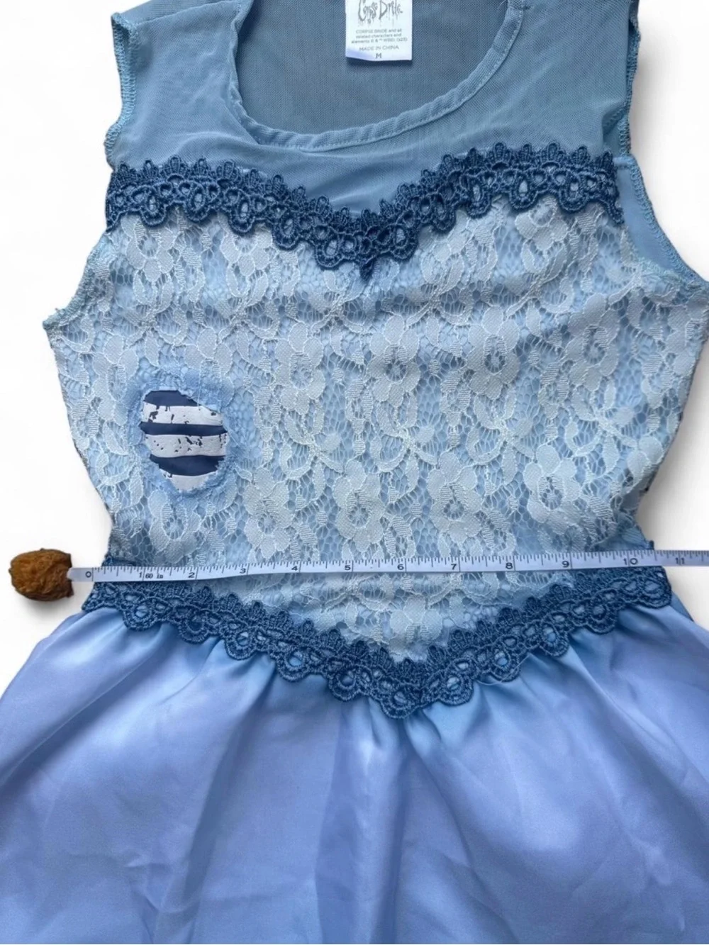 Disney Corpse Bride Emily Costume Dress & Veil Kids Medium Halloween